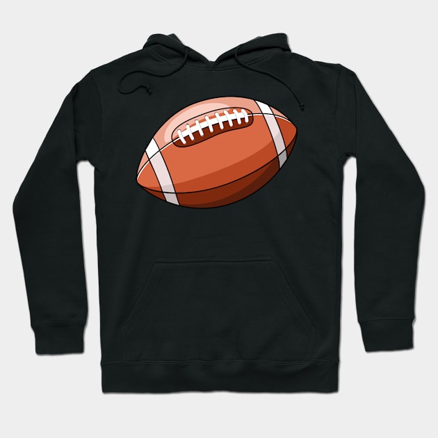 American football Hoodie by Maria Zavoychinskiy 